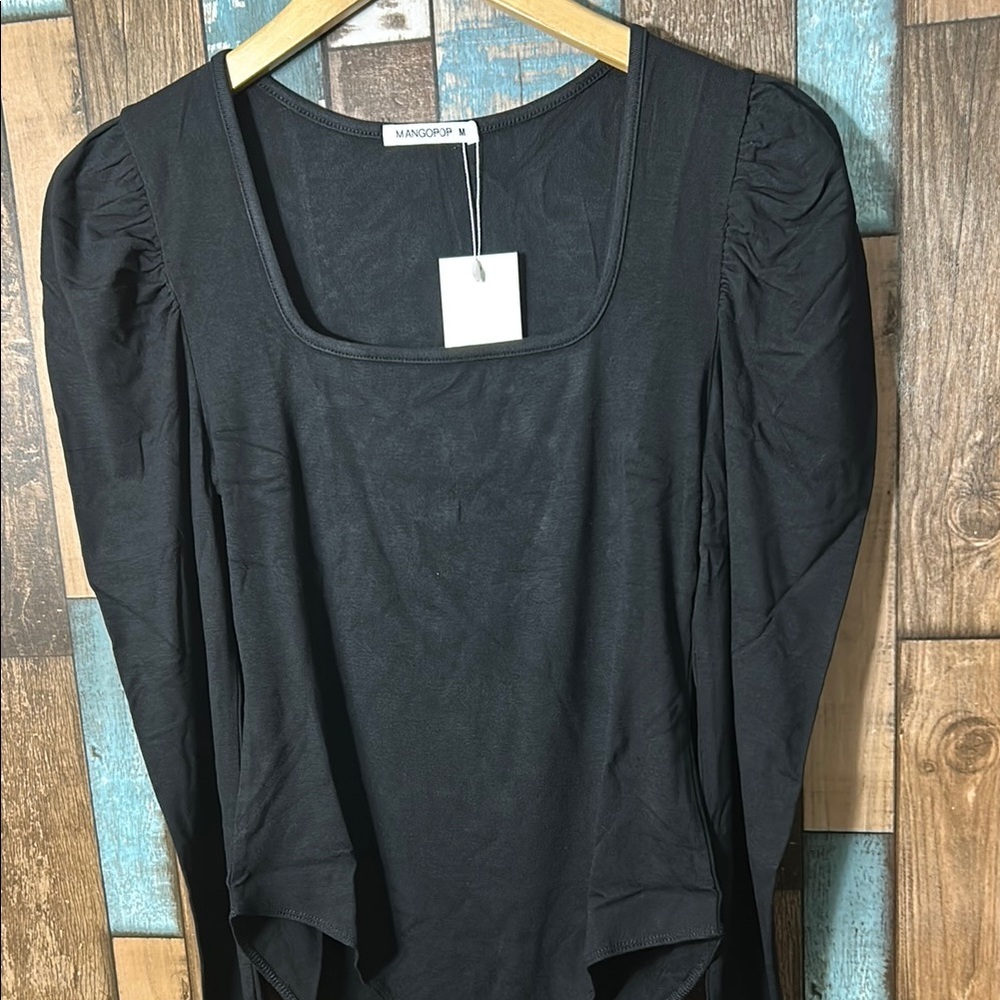 Mangopop Black Women's Bodysuit - Picture 3 of 16